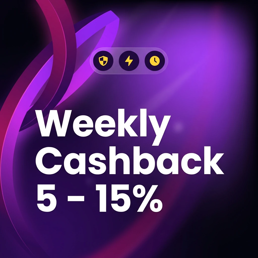 Weekly Cashback 5 - 15%